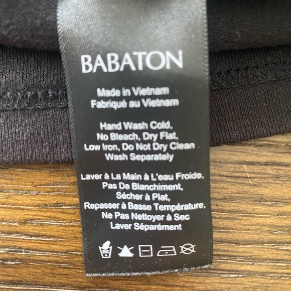 BABATON LONG SLEEVE BLACK TOP - Picture 5 of 7